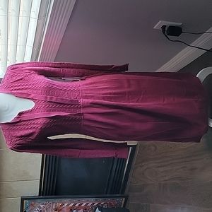 Treasure & Bond medium burgundy sweater dress